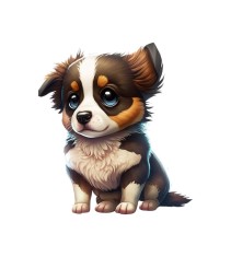Sticker decorativ Border Collie, Maro, 61 cm, 5557ST foto
