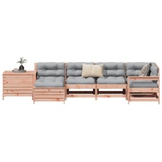 vidaXL Set canapele gradina, 7 piese, lemn masiv brad douglas foto