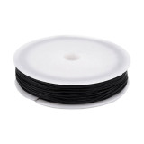 Fir elastic rotund din nylon, diamentru 0,8 mm, 18 m, Negru