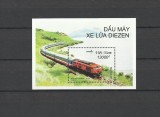 VIETNAM 2001 TRANSPORT TRENURI LOCOMOTIVE, Nestampilat