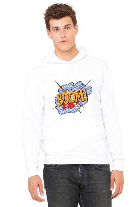 Hanorac Barbati Alb - Boom - M