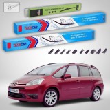Cumpara ieftin Ștergătoare Citro&euml;n C4 Grand Picasso Gen 1 (UA) 7L 2008-2011 | Set Față și Spate Flat Premium &ndash; TeamCar&reg;