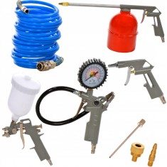 Set kit accesorii pneumatice 8 piese aer comprimat (KD413) foto