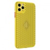 Husa Silicon Galbena Breath Apple iPhone 12 Pro Max, Protectie Camera