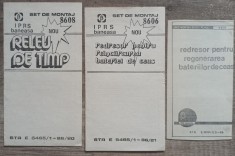 Lot 3 pliante pentru kituri de la IPRS Baneasa, Releu de timp si Redresor