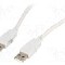 Cablu din ambele par&amp;#355;i, USB A mufa, USB 2.0, lungime 3m, gri deschis, BQ CABLE - BQC-USB2AA/3
