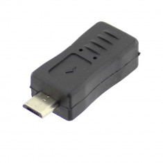 Adaptor micro USB tata - mini USB mama - 126897 foto