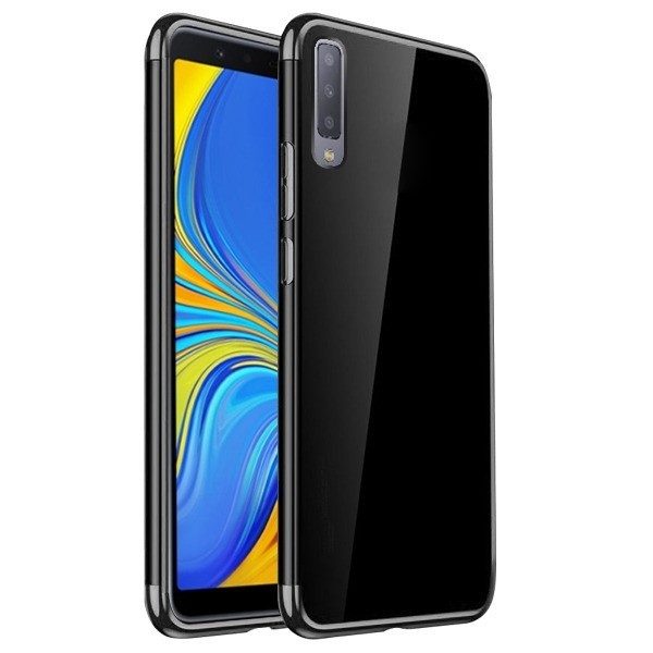 Husa SAMSUNG Galaxy A7 2018 - Plating Soft (Negru) Husa SAMSUNG Galaxy A7 2018 - Plating Soft (Negru)