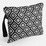Portfard cu Model Aztec, Negru, 33x27cm, CMCLASS