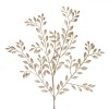 Ramură Decorativă Crăciun, Frunze, Auriu, Glitter, 55cm, Oem