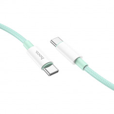 HOCO - Cablu de date (X68 True Color) - USB Type-C la USB Type-C, 3A, 1.0m - Verde