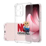 Husa antisoc pentru oppo reno13 pro, airbag pro, clear, no excuses