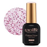 Cumpara ieftin Top Coat LUXORISE - FlakesGlow Pink Passion 10ml