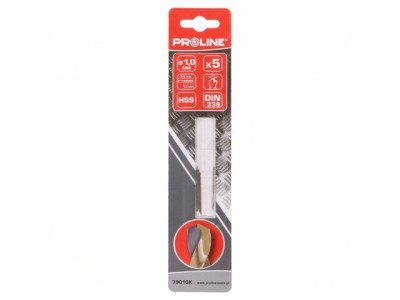 Burghiu Metal 1mm HSS 5buc Blister foto