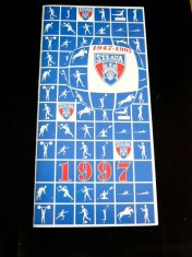 D11 B 11 - Felicitare de colectie - Clubul sportiv Steaua Bucuresti - anul 1997