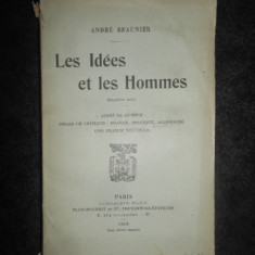 ANDRE BEAUNIER - LES IDEES ET LES HOMMES (1915)