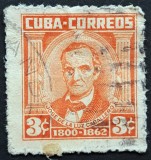 Cuba &ndash; Jos&eacute; de la Luz Caballero &ndash; timbru 3&cent;, stare foarte bună