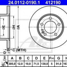 Disc frana OPEL MOVANO B platou / sasiu (2010 - 2016) ATE 24.0112-0190.1