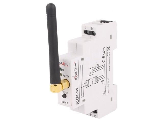 Translator RS485/EXTA FREE pentru șină DIN 230VAC RXM-01