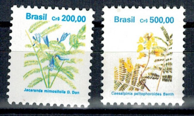 Brazilia 1991 - Flori, serie neuzata foto