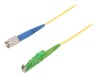 Cablu patch cord fibră optică FIBRAIN Simplex 1m, conectori E2/APC - FC/UPC, tip fibră SMF G657A1