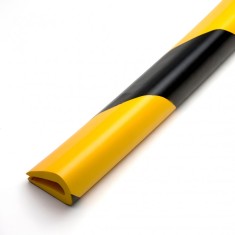 Cheder cauciuc, uz universal, negru-galben, 90cm