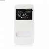 Husa Flip D-View Window iPhone 6 Plus (5.5 inch) Alba - Protectie Premium, Acces Rapid Apeluri si Notificari