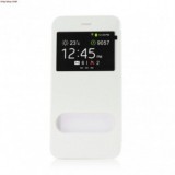 Husa Flip D-View Window iPhone 6 Plus (5.5 inch) Alba - Protectie Premium, Acces Rapid Apeluri si Notificari