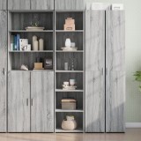 Gossi dulap inalt, gri sonoma, 45x41x185 cm, lemn prelucrat
