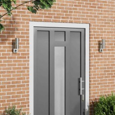 vidaXL Aplice de exterior 2 pcs Argintiu 7 x 10 x 22 cm 4005994