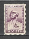 Brazilia.1954 200 ani moarte A.de Gusmao-diplomat SB.405