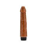 Vibratoare realiste - Loving Joy Vibrator Realist 20 cm Maro Vene in Detaliu si Vibratii Puternice