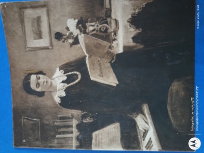 gravura veche pe hartie cartonata lucioasa , pentru colectie sau pentru inramare pe un format A4 foto