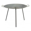 Disc pentru gratar, metalic,&nbsp;cu picioare si agatator, 48.7x32&nbsp;cm, Perfect Home&nbsp;