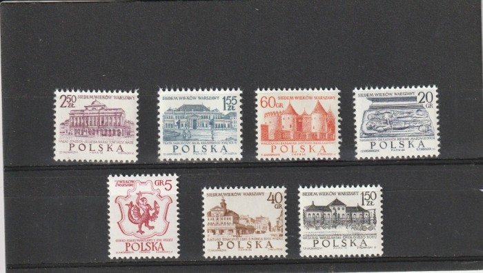 500 de ani Varsovia ,monumente ,Polonia.