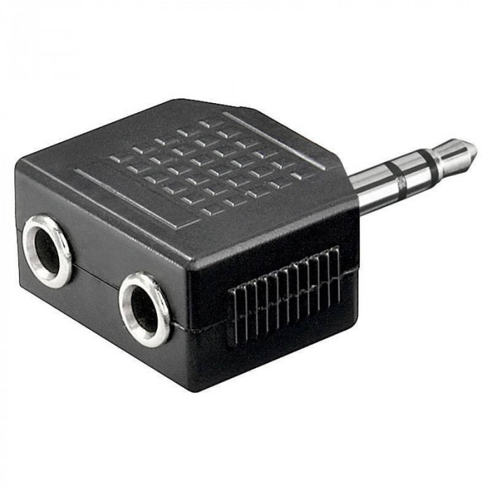 Adaptor Jack 3.5 mm stereo la 2x 3.5 mm stereo mama Goobay