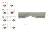 Aripa spate Mercedes Sprinter, 07.2006-06.2018, VW Crafter (2E), 12.2005-04.2017; parte montare stanga, Detalii model : Standard 3265mm, Rapid