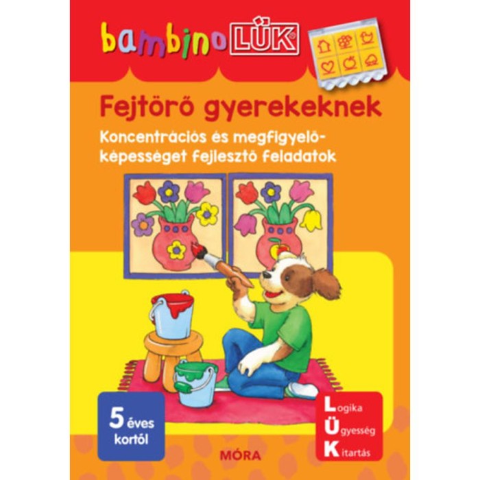 Fejt&ouml;rő gyerekeknek - Koncentr&aacute;ci&oacute;s &eacute;s megfigyelők&eacute;pess&eacute;get fejlesztő feladatok