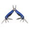 Mini cleste multifunctional IdeallStore&reg;, Survival Instict, otel inoxidabil, 9 functii, 14 cm, albastru, husa inclusa