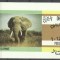 Dhufar 1973 Elephants, mini imperf.sheet, used AI.029