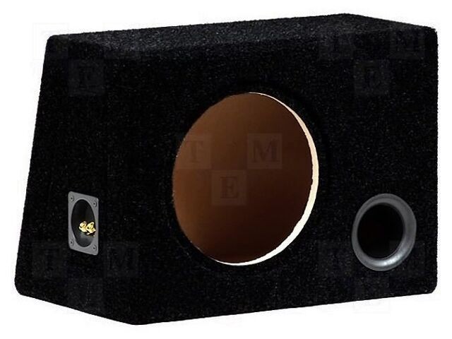 Carcasă difuzor BASSER MDF neagră 250mm, frezare 272mm, 35l