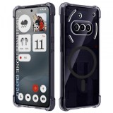 Husa MagSafe pentru Nothing Phone (3a), Techsuit, Shockproof Clear, Neagra