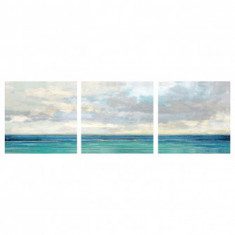 Set 3 tablouri, cer deasupra oceanului IKEA PJATTERYD (nu mai este pe stoc!) foto