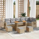 Cumpara ieftin Set de canapele pentru grădină 10 pcs Bej Rattan poli