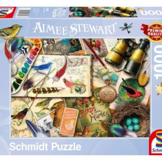 Puzzle 1000 piese Schmidt: Aimee Stewart - Observarea păsărilor
