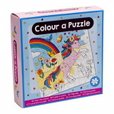 Cumpara ieftin Set DIY Coloreaza propriul puzzle - unicorn