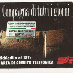 CT1-Cartela Telefonica -Telecom Italia - 10000 Lire - Campania di tutti i giorni