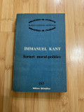 IMMANUEL KANT - SCRIERI MORAL - POLITICE