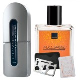 Cumpara ieftin Set apa de toaleta Full Speed Quantum pentru El, 75 ml, apa de toaleta Full Speed 30 ml, card multifunctional de supravietuire, otel inoxidabil, Avon