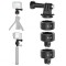 Adaptor multifunctional quick release Surewo, atasare magnetica, blocare pivotanta, compatibil GoPro Hero 13,12,11,10,9,8,7,6, DJI Osmo Action, Insta